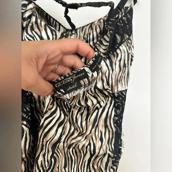 Guess Women's Black and Gold Corset Bustier Size Medium - Picture 7 of 8